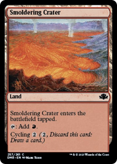 Smoldering Crater (Dominaria Remastered) Light Play Foil
