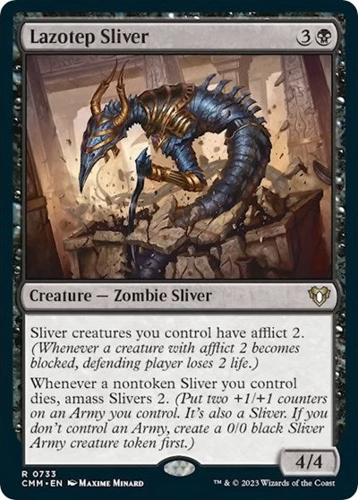 Lazotep Sliver (Commander Masters) Light Play