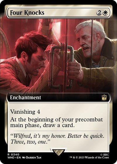 Four Knocks (Extended Art) (Universes Beyond: Doctor Who) Near Mint Foil