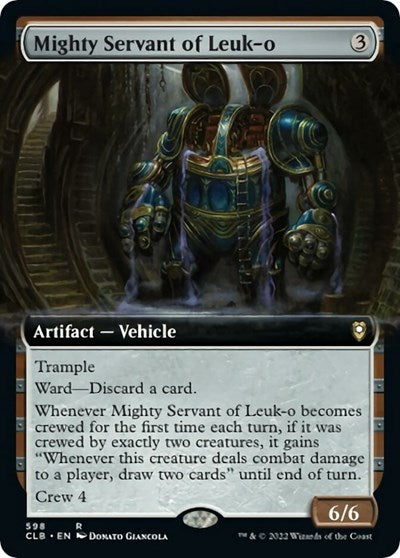 Mighty Servant of Leuk-o (Extended Art) (Commander Legends: Battle for Baldur's Gate) Light Play Foil