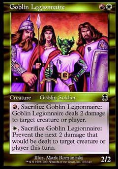 Goblin Legionnaire (Apocalypse) Medium Play Foil