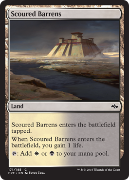 Scoured Barrens (Fate Reforged) Light Play