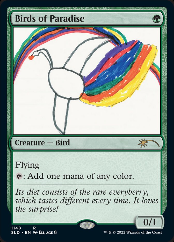 Birds of Paradise (1148) (Secret Lair) Near Mint Foil