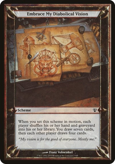 Embrace My Diabolical Vision (Archenemy) (Oversize Cards) Near Mint