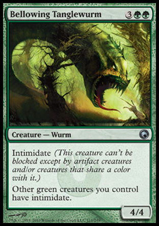 Bellowing Tanglewurm (Scars of Mirrodin) Heavy Play