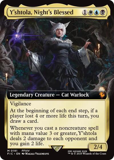 Y'shtola, Night's Blessed (Extended Art) (Commander: FINAL FANTASY) Light Play Foil