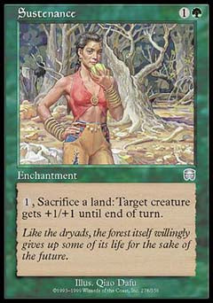 Sustenance (Mercadian Masques) Heavy Play Foil