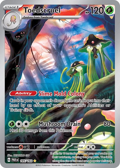 Toedscruel - 185 (Scarlet and Violet: Paradox Rift) Near Mint Holofoil