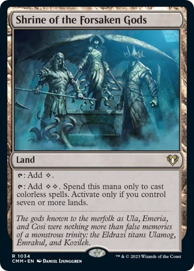 Shrine of the Forsaken Gods (Commander Masters) Light Play