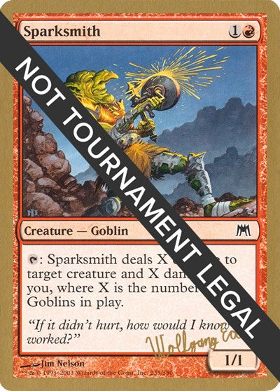 Sparksmith - 2003 Wolfgang Eder (ONS) (World Championship Decks) Medium Play