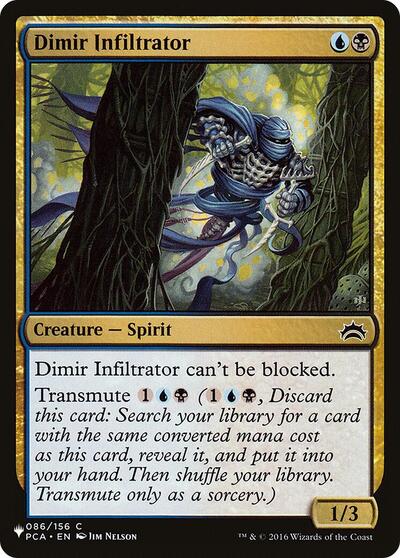 Dimir Infiltrator (The List) Light Play