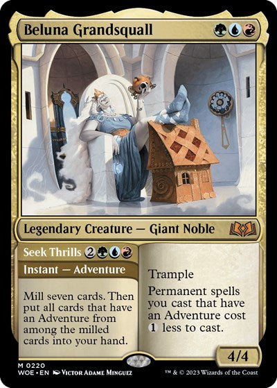 Beluna Grandsquall (Wilds of Eldraine) Light Play Foil