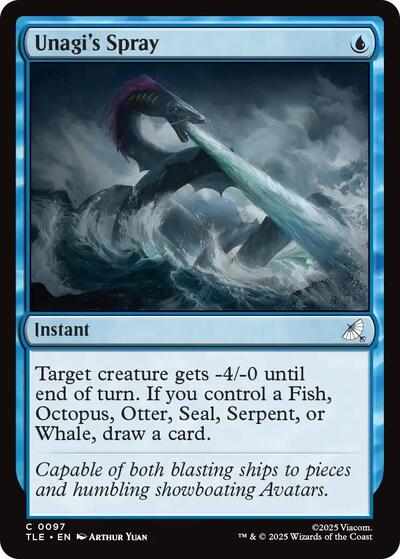 Unagi's Spray (Avatar: The Last Airbender: Eternal-Legal) Near Mint Foil