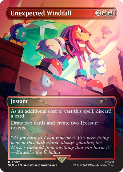 Unexpected Windfall (2092) (Rainbow Foil) (Secret Lair) Near Mint Foil