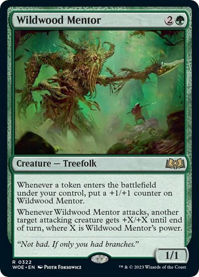 Wildwood Mentor (Wilds of Eldraine) Medium Play