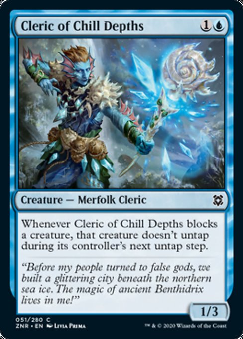 Cleric of Chill Depths (Zendikar Rising) Light Play Foil