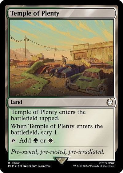 Temple of Plenty (Surge Foil) (Universes Beyond: Fallout) Near Mint Foil
