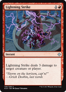 Lightning Strike (Ixalan) Light Play Foil