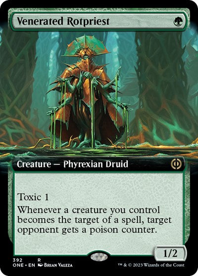 Venerated Rotpriest (Extended Art) (Phyrexia: All Will Be One) Near Mint Foil