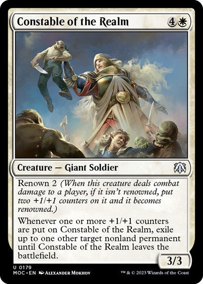 Constable of the Realm (Commander: March of the Machine) Light Play