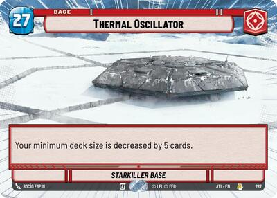 Thermal Oscillator (Hyperspace) (Jump to Lightspeed) Near Mint