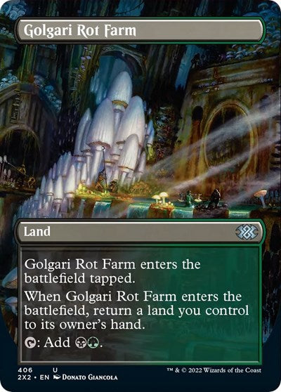 Golgari Rot Farm (Borderless) (Double Masters 2022) Near Mint Foil