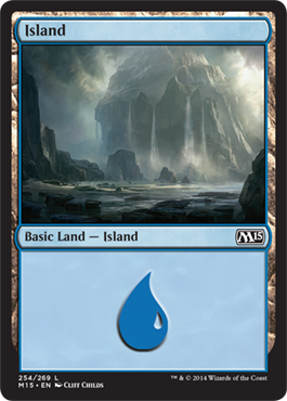 Island (254) (Magic 2015 Core Set) Medium Play