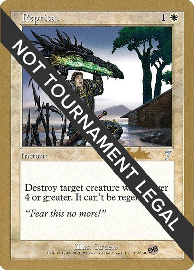 Reprisal - 2002 Brian Kibler (7ED) (SB) (World Championship Decks) Medium Play