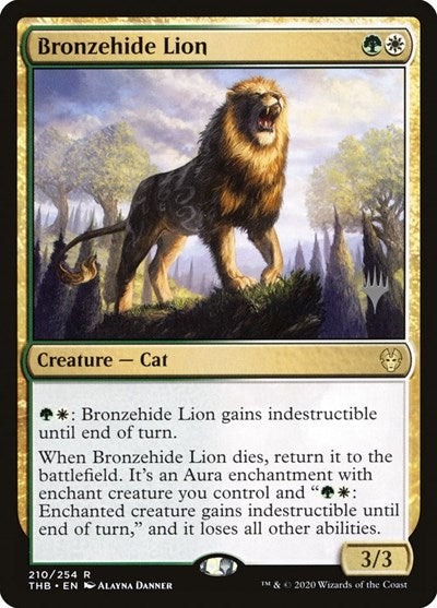 Bronzehide Lion (Promo Pack: Theros Beyond Death) Near Mint