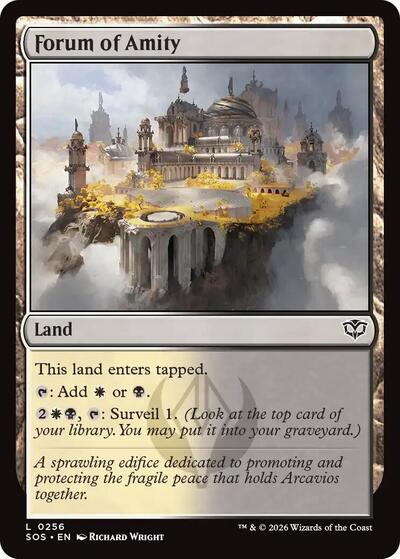 Forum of Amity (Secrets of Strixhaven) Light Play Foil
