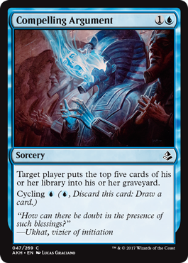 Compelling Argument (Amonkhet) Medium Play Foil