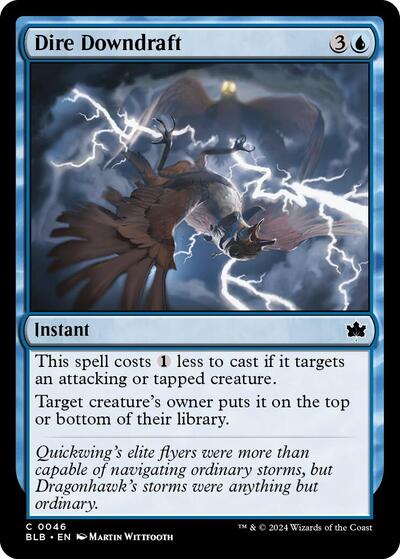 Dire Downdraft (Bloomburrow) Light Play