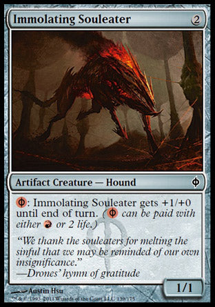 Immolating Souleater (New Phyrexia) Light Play Foil