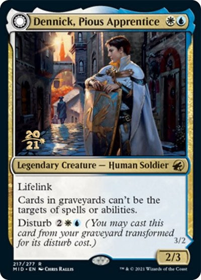 Dennick, Pious Apprentice // Dennick, Pious Apparition (Promos: Prerelease Cards) Near Mint Foil