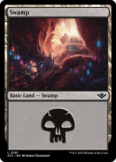 Swamp (0281) (Outlaws of Thunder Junction) Near Mint Foil