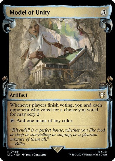 Model of Unity (Showcase Scrolls) (Commander: The Lord of the Rings: Tales of Middle-earth) Near Mint Foil