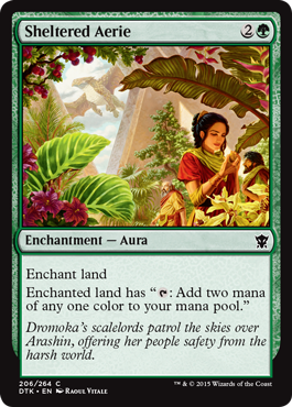 Sheltered Aerie (Dragons of Tarkir) Medium Play Foil