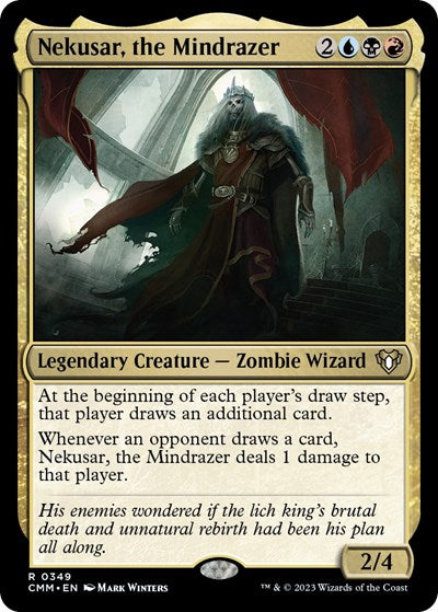 Nekusar, the Mindrazer (Commander Masters) Medium Play Foil