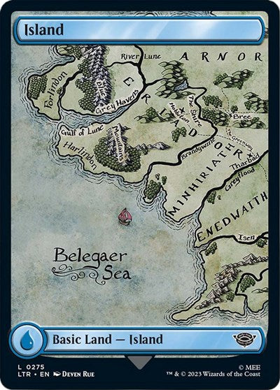 Island (0275) (Universes Beyond: The Lord of the Rings: Tales of Middle-earth) Medium Play