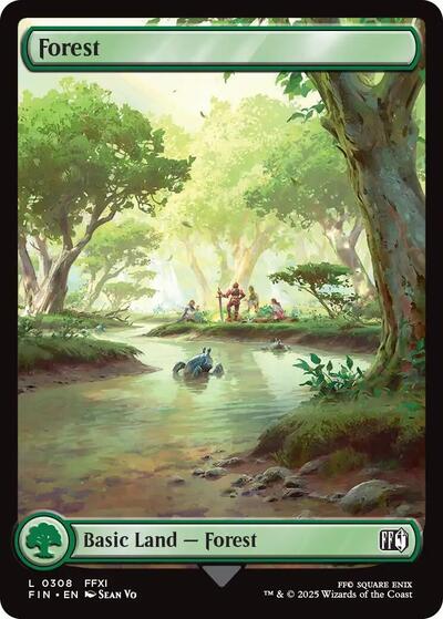 Forest (0308) (Universes Beyond: FINAL FANTASY) Medium Play Foil
