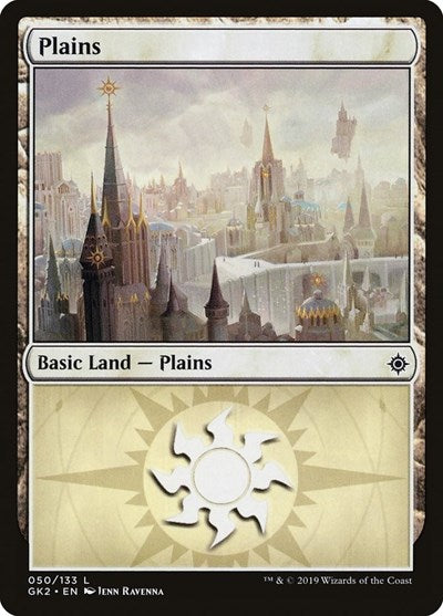 Plains (50) (Ravnica Allegiance: Guild Kits) Medium Play