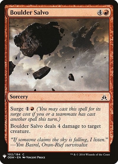Boulder Salvo (Mystery Booster) Near Mint