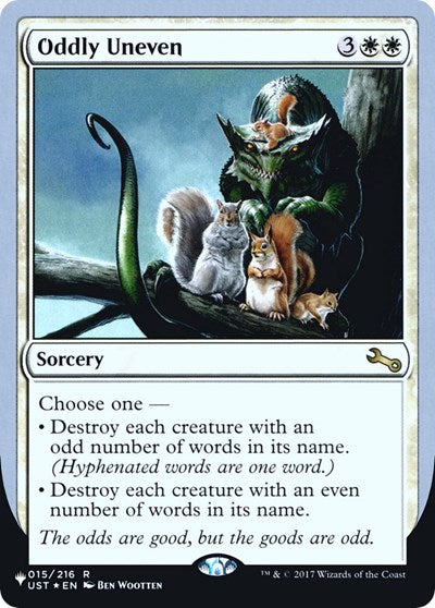 Oddly Uneven (The List) Medium Play Foil