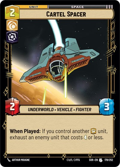 Cartel Spacer (Spark of Rebellion) Near Mint Foil