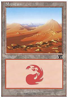 Mountain (345) (Classic 6th Edition) Medium Play
