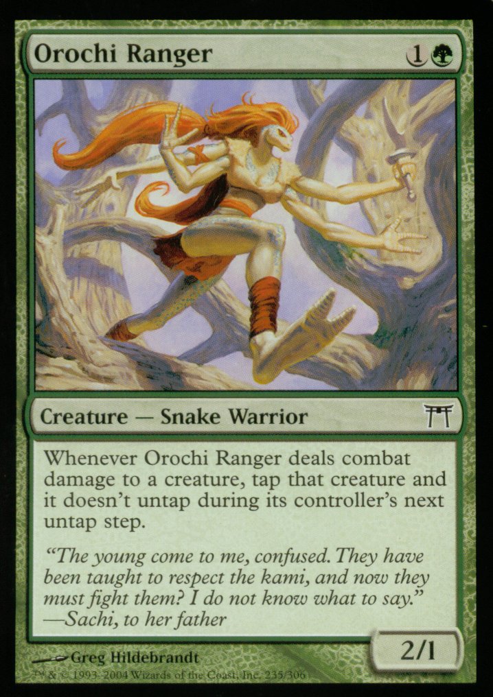 Orochi Ranger (Champions of Kamigawa) Medium Play Foil