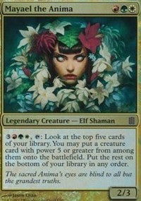 Mayael the Anima (Commander's Arsenal) (Oversize Cards) Near Mint Foil