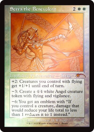 Serra the Benevolent (Retro Frame) (001) (Secret Lair) Near Mint Foil