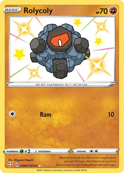 Rolycoly (Shining Fates: Shiny Vault) Near Mint Holofoil