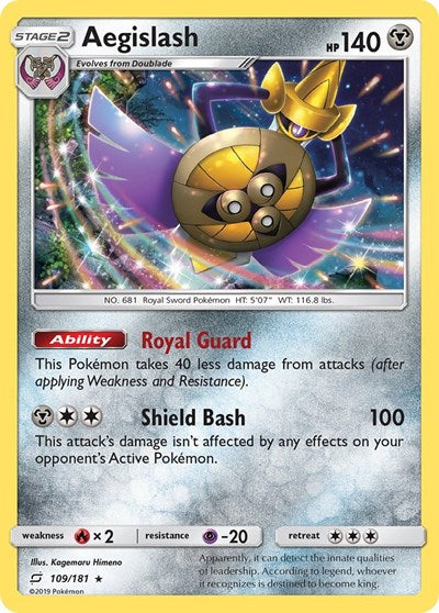 Aegislash (SM - Team Up) Light Play Holofoil